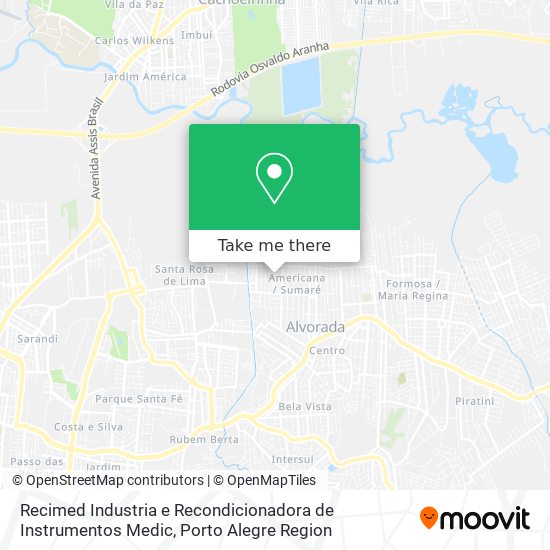 Mapa Recimed Industria e Recondicionadora de Instrumentos Medic