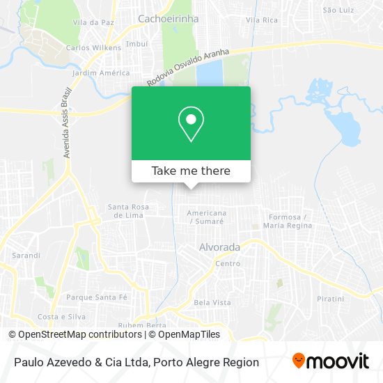 Mapa Paulo Azevedo & Cia Ltda