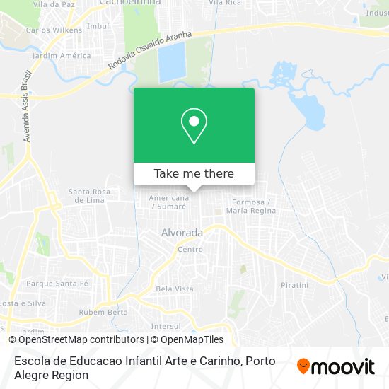 Mapa Escola de Educacao Infantil Arte e Carinho