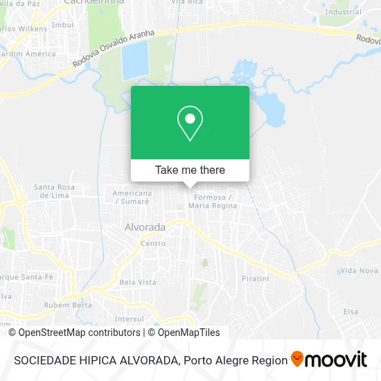 SOCIEDADE HIPICA ALVORADA map
