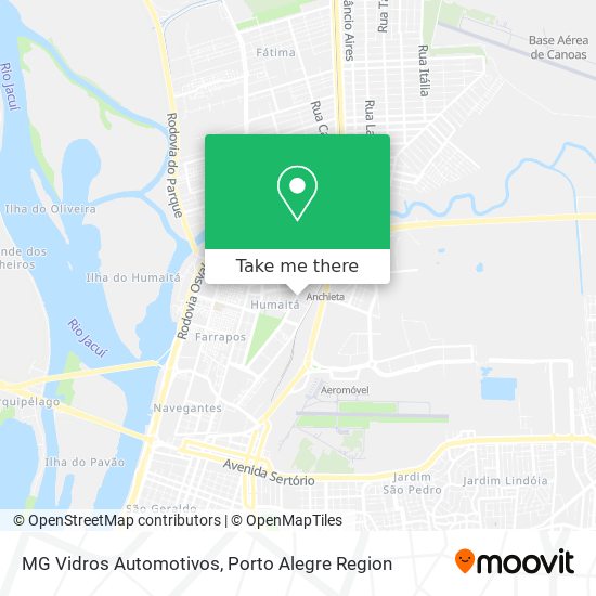 MG Vidros Automotivos map