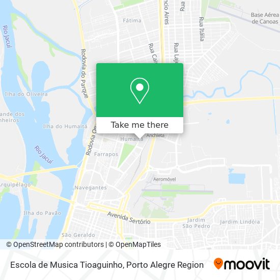 Mapa Escola de Musica Tioaguinho