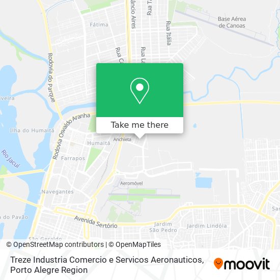 Treze Industria Comercio e Servicos Aeronauticos map