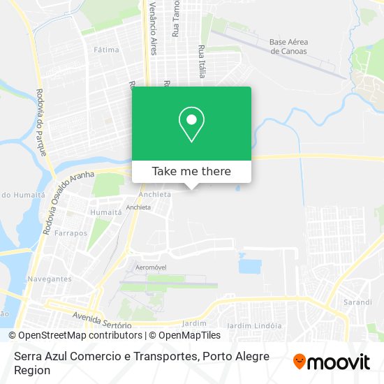 Serra Azul Comercio e Transportes map