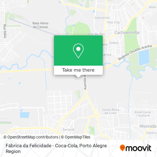 Fábrica da Felicidade - Coca-Cola map