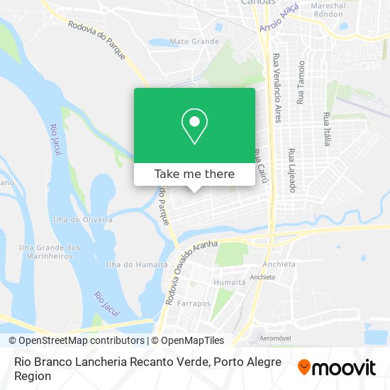 Mapa Rio Branco Lancheria Recanto Verde