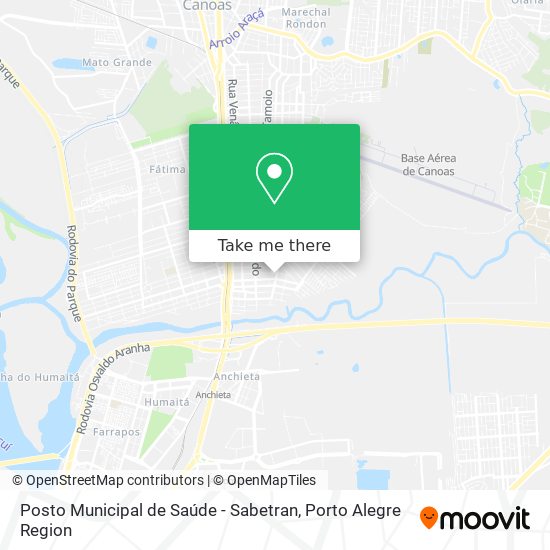 Posto Municipal de Saúde - Sabetran map
