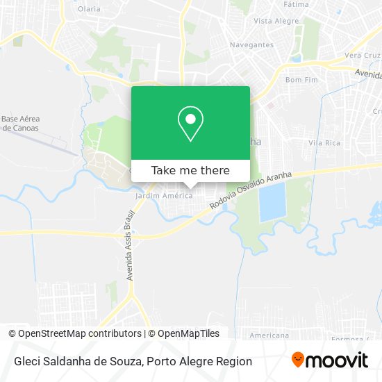 Gleci Saldanha de Souza map