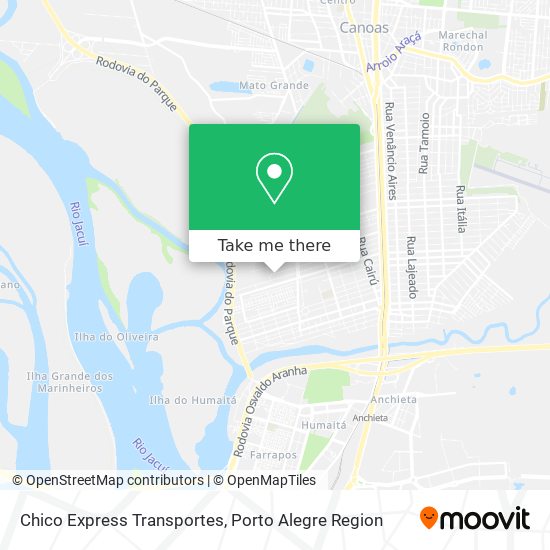 Chico Express Transportes map