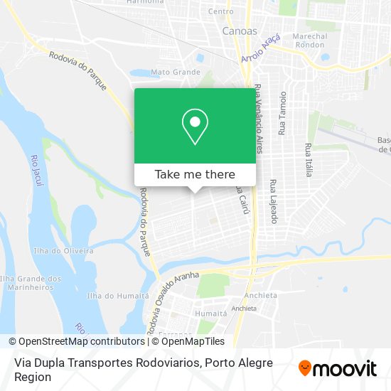 Via Dupla Transportes Rodoviarios map
