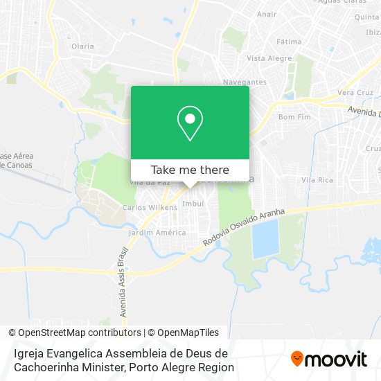 Mapa Igreja Evangelica Assembleia de Deus de Cachoerinha Minister