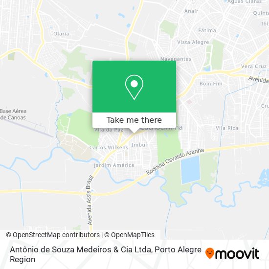 Mapa Antônio de Souza Medeiros & Cia Ltda