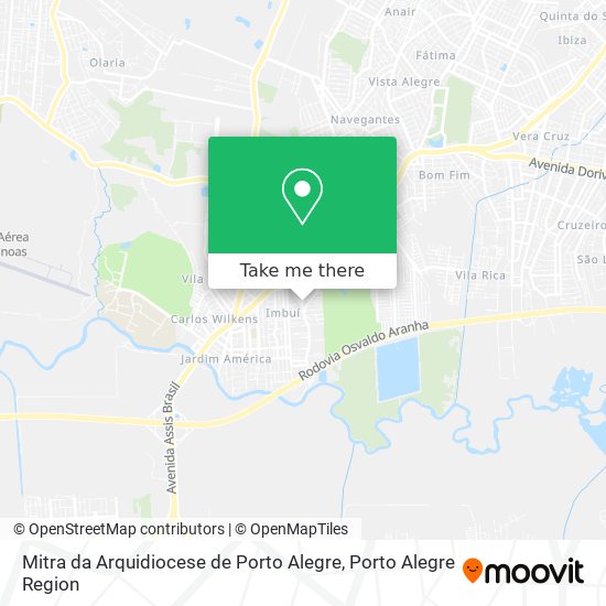 Mitra da Arquidiocese de Porto Alegre map