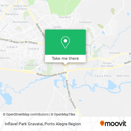 Inflável Park Gravatai map