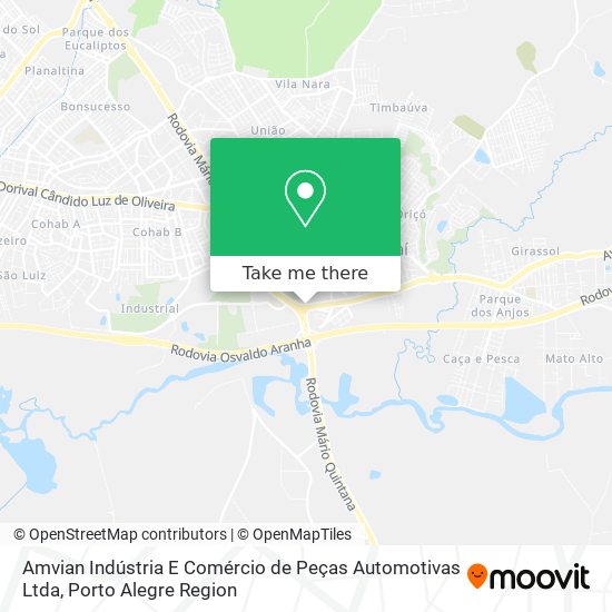 Amvian Indústria E Comércio de Peças Automotivas Ltda map