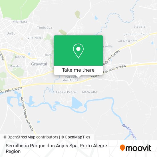 Mapa Serralheria Parque dos Anjos Spa