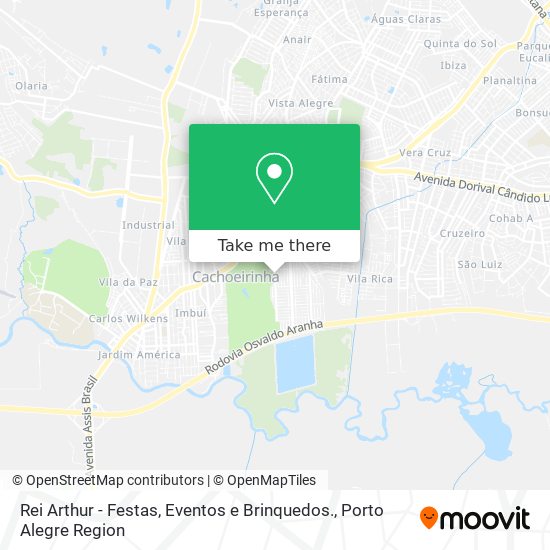 Mapa Rei Arthur - Festas, Eventos e Brinquedos.