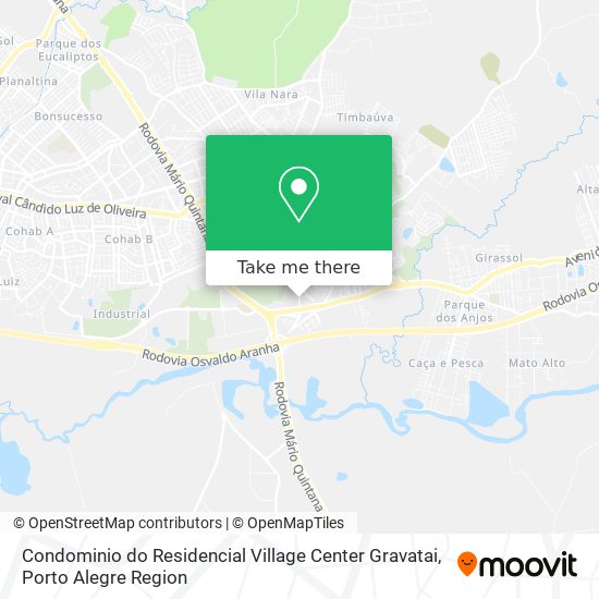 Condominio do Residencial Village Center Gravatai map