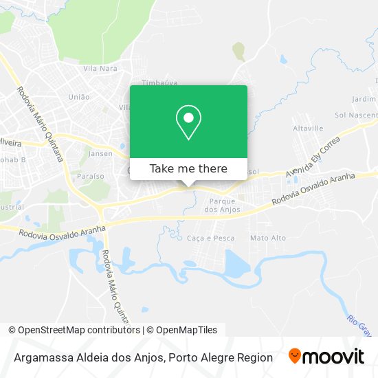 Argamassa Aldeia dos Anjos map