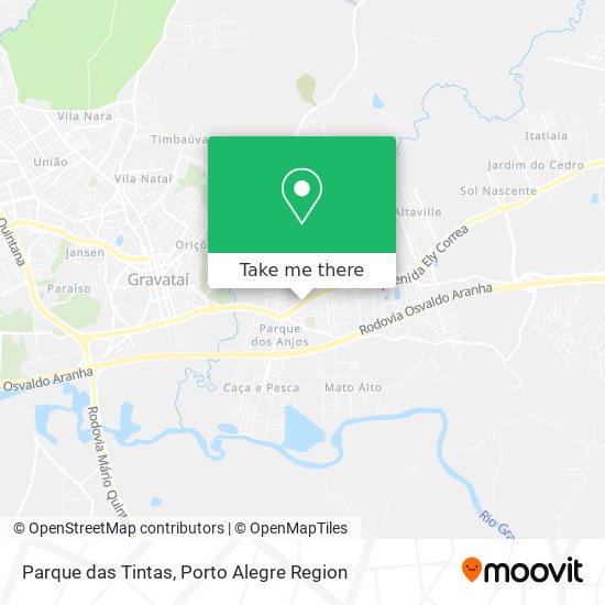 Mapa Parque das Tintas