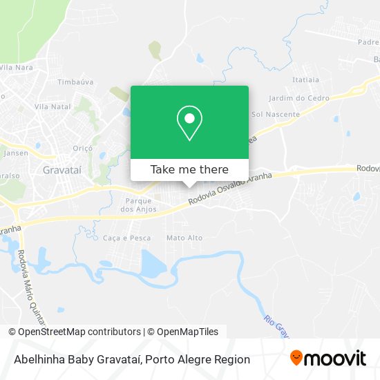 Abelhinha Baby Gravataí map