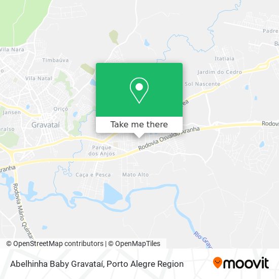 Mapa Abelhinha Baby Gravataí