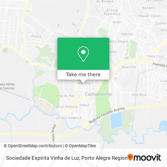 Sociedade Espírita Vinha de Luz map