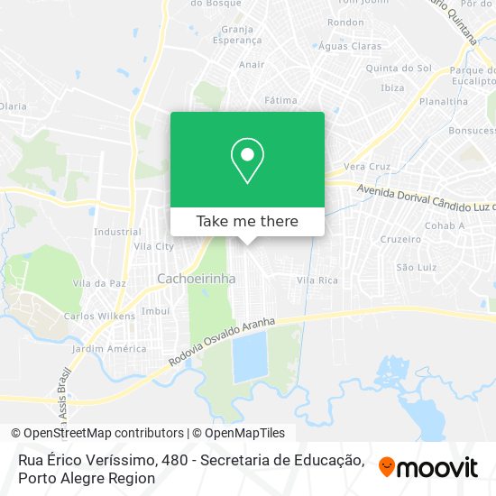 Rua Érico Veríssimo, 480 - Secretaria de Educação map