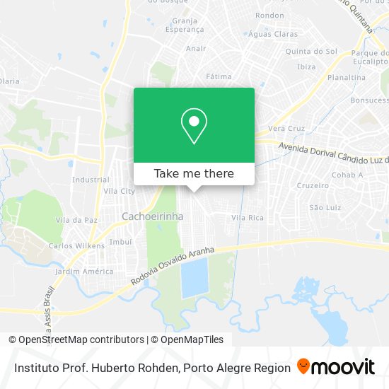 Mapa Instituto Prof. Huberto Rohden