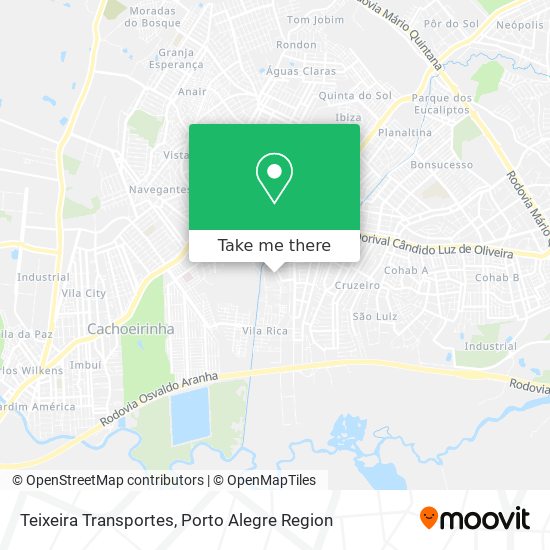 Teixeira Transportes map