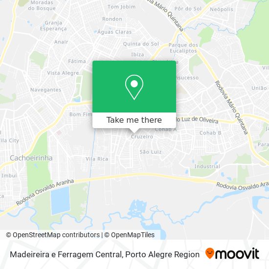 Madeireira e Ferragem Central map