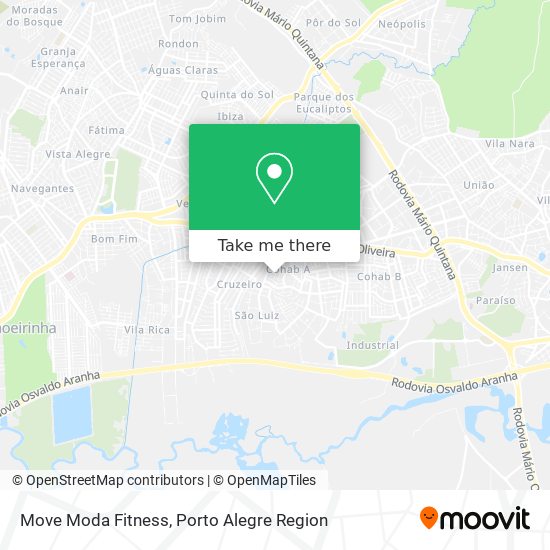 Move Moda Fitness map