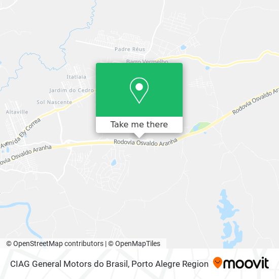 CIAG General Motors do Brasil map