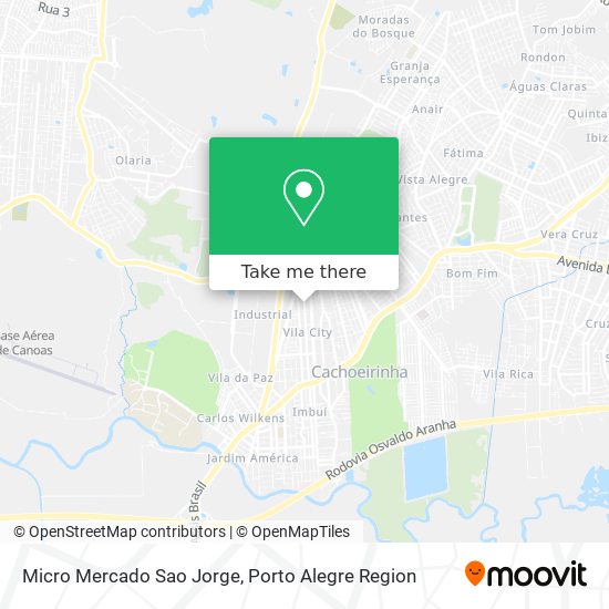 Micro Mercado Sao Jorge map