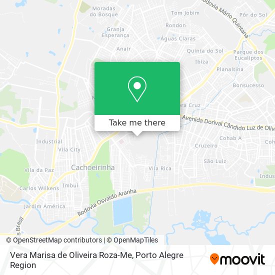 Vera Marisa de Oliveira Roza-Me map