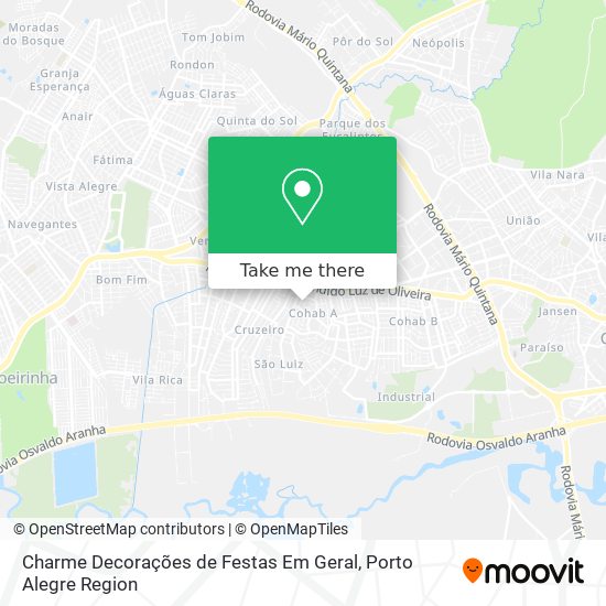 Charme Decorações de Festas Em Geral map