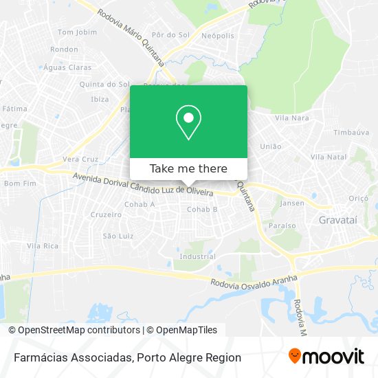 Farmácias Associadas map