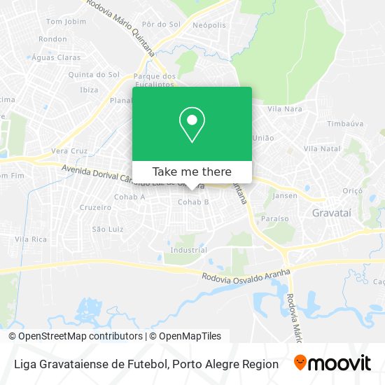 Liga Gravataiense de Futebol map