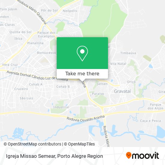 Mapa Igreja Missao Semear