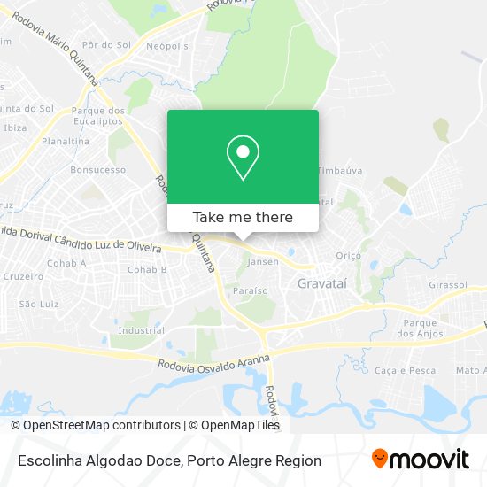 Escolinha Algodao Doce map