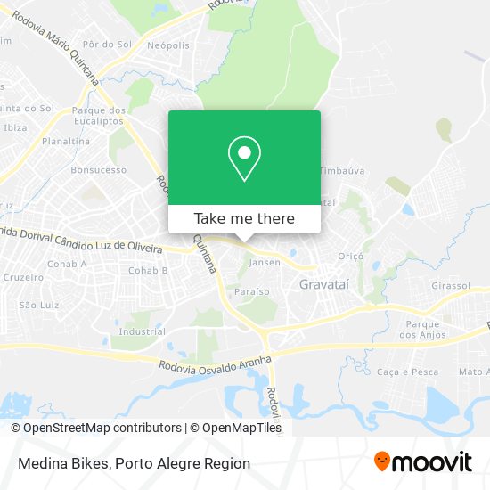 Medina Bikes map