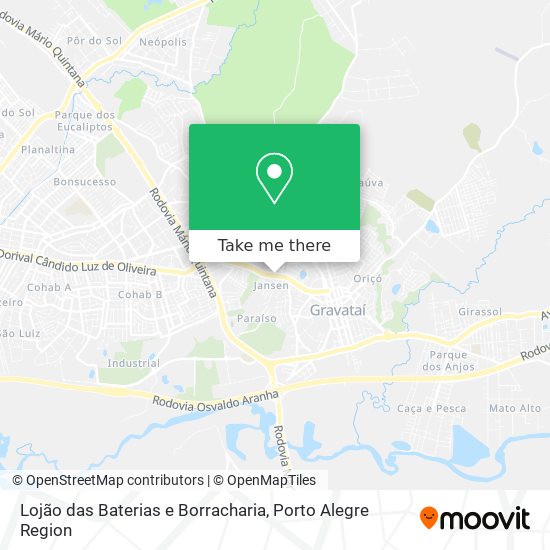Lojão das Baterias e Borracharia map