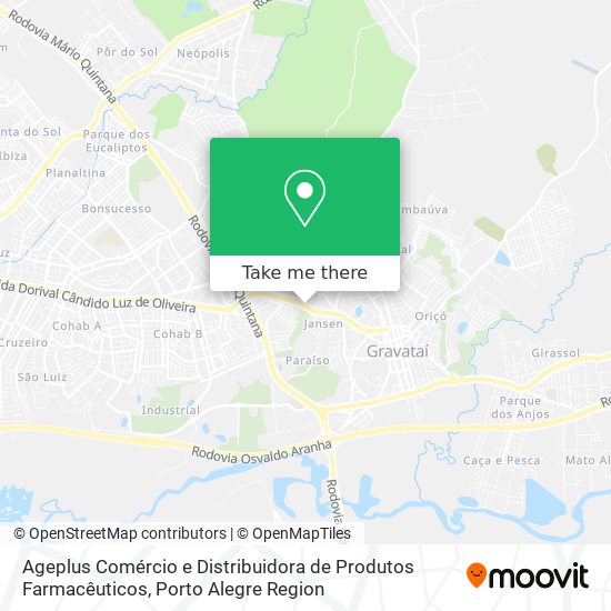 Mapa Ageplus Comércio e Distribuidora de Produtos Farmacêuticos