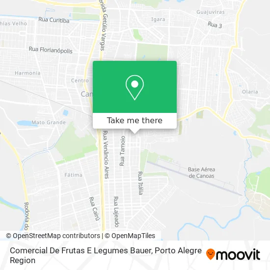 Comercial De Frutas E Legumes Bauer map
