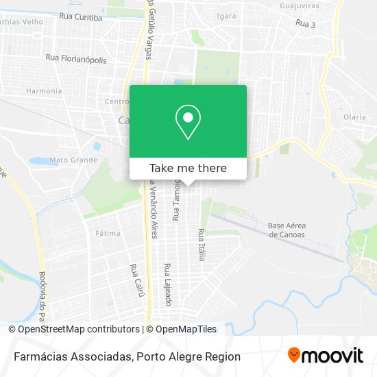 Farmácias Associadas map