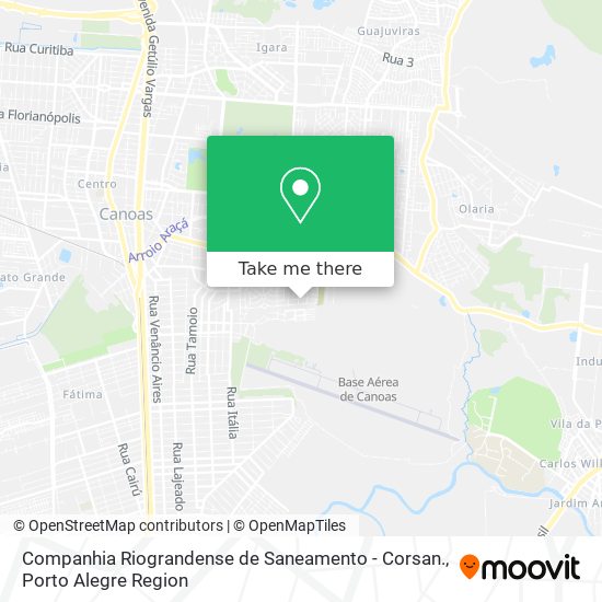 Companhia Riograndense de Saneamento - Corsan. map