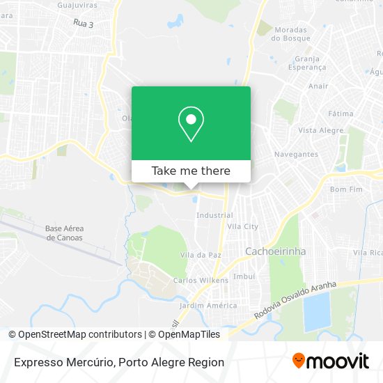 Expresso Mercúrio map