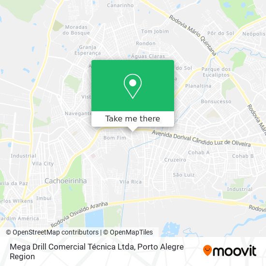 Mapa Mega Drill Comercial Técnica Ltda