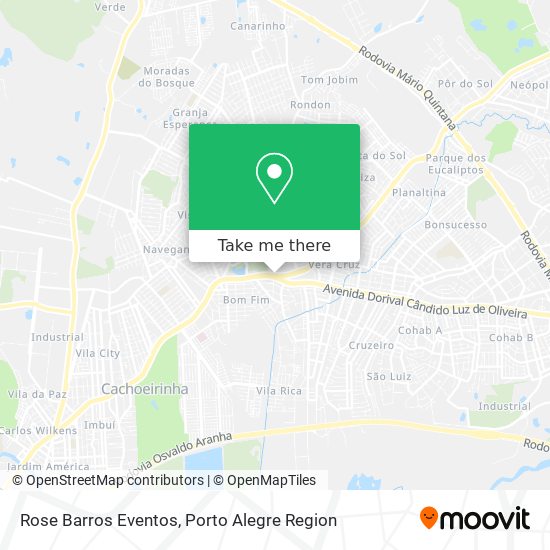 Rose Barros Eventos map
