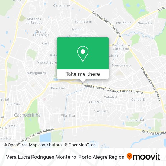 Vera Lucia Rodrigues Monteiro map